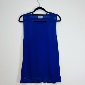 Athleta Racerback Sheer Striped Tank Top Athletic Athleisure Active Wear Purple